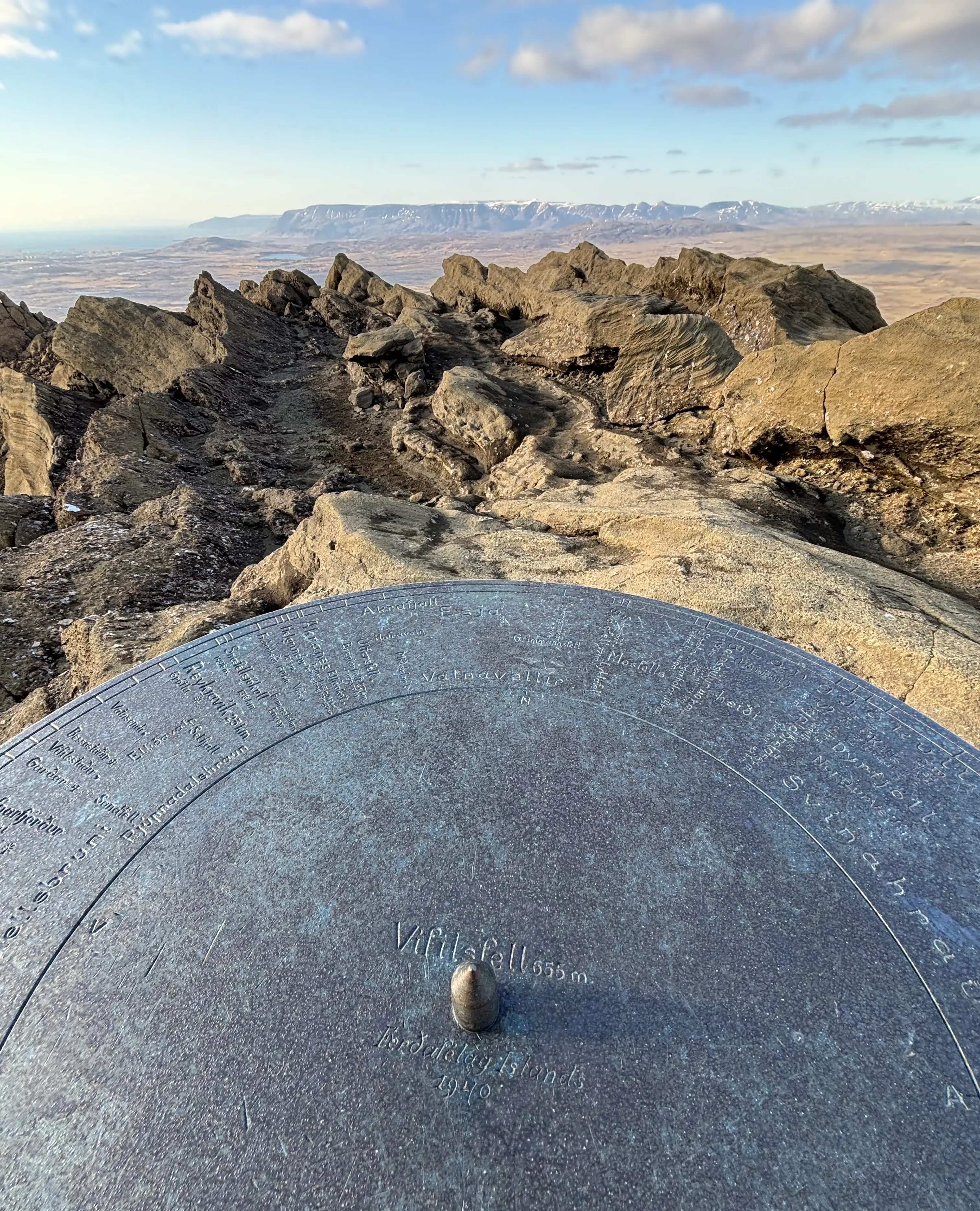 Top dial on Vifilsfell